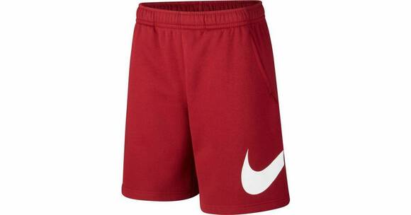red fleece nike shorts